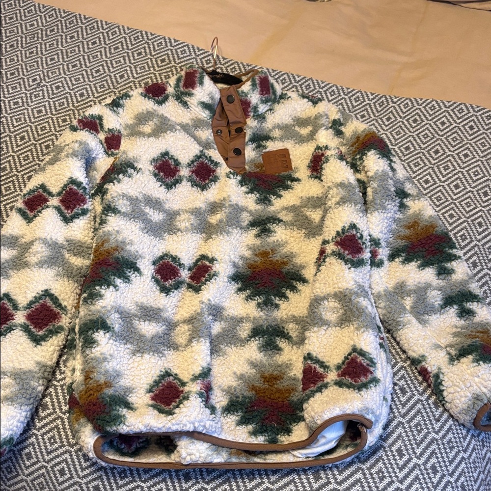 Women’s Washington State Home Free Patterned Fleece Sweater - Multicolor